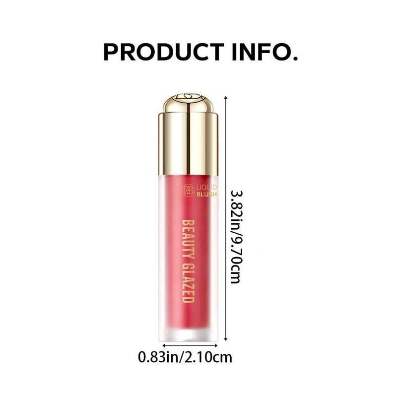 BEAUTY GLAZED – Samtiges Flüssig-Rouge – 5 Farben