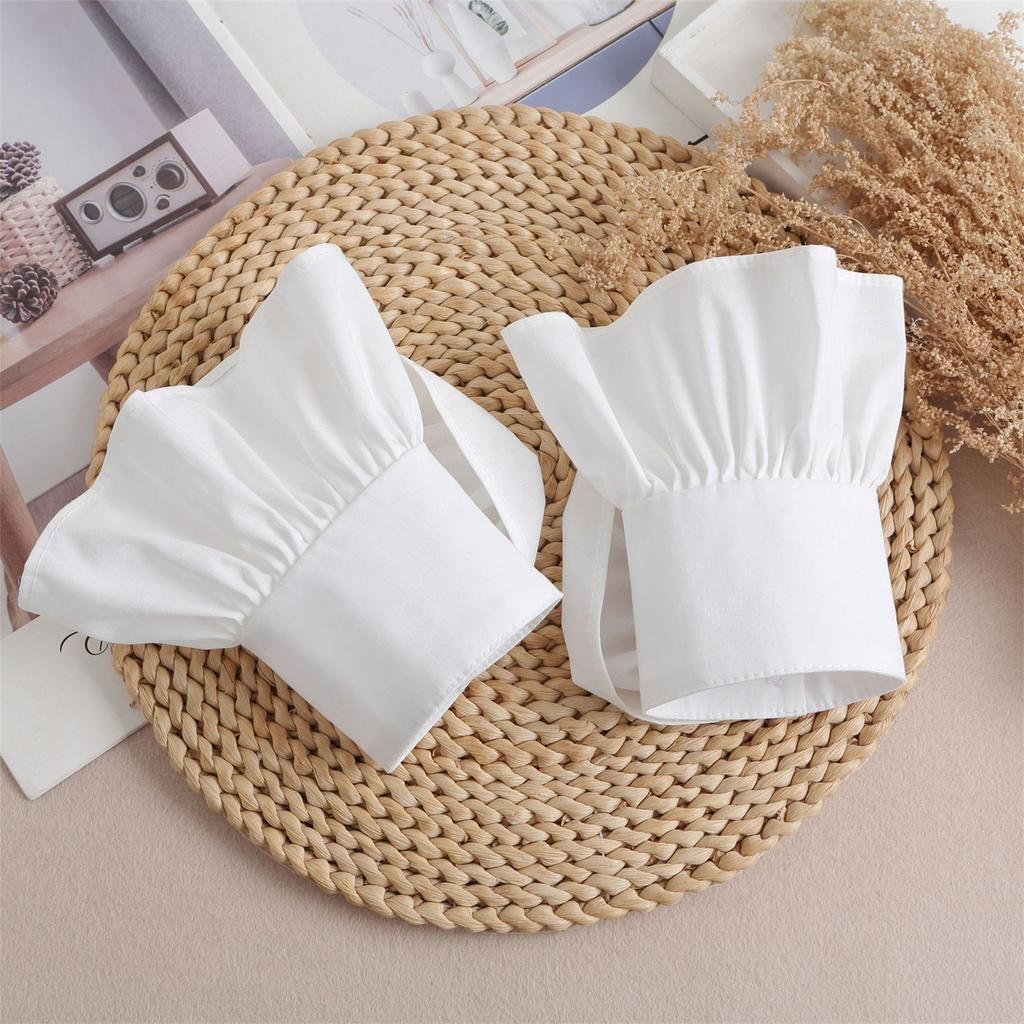 Faux Sleeves Decorative Trumpet Sleeves for Sweater Embroidery Lace False Sleeves Cuff Extension Easy Wear Wrist Cuffs