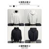 Autumn and Winter Retro Double Zipper Hooded Sweatshirt Trendy American Men's Niche High-end Hoodie Jacket