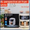 8L Smart Touchscreen Air Fryer Oven - Large Capacity Multi-Functional Electric Fryer for French Fries