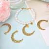 5/10/20pcs Simple Hollow Moon Small Pendant Hollow Crescent Alloy Pendant Necklace Bracelet Foot Chain Phone Chain DIY Jewelry Making
