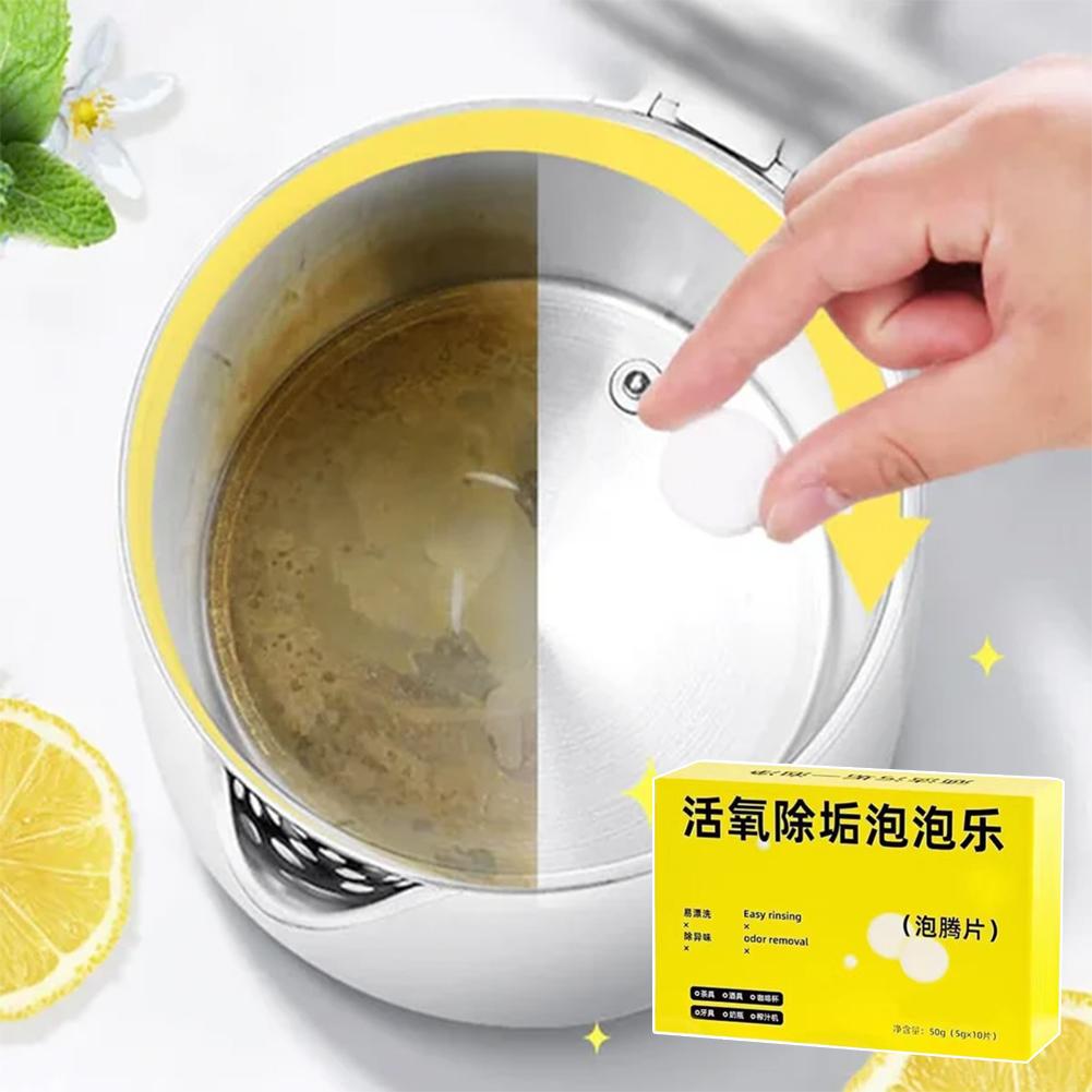 Çaydanlık Temizleme Tabletleri Çok Amaçlı Güçlü Temizleme Kireç Çözme Koku Giderme Efervesan Tabletler Banyo Ev Mutfak İçin