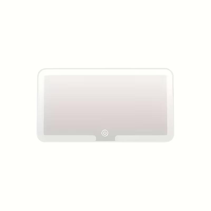 1 LED Lighted Makeup Mirror with Touch Button, 3 Lighting Modes And Built-In Fill Light, Suitable for Cars, Trucks