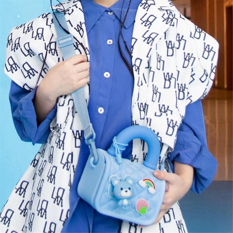 Multifunctional Children'S Camera Bag Portable Cute Handheld Coin Purse Camera Accessories,Pink
