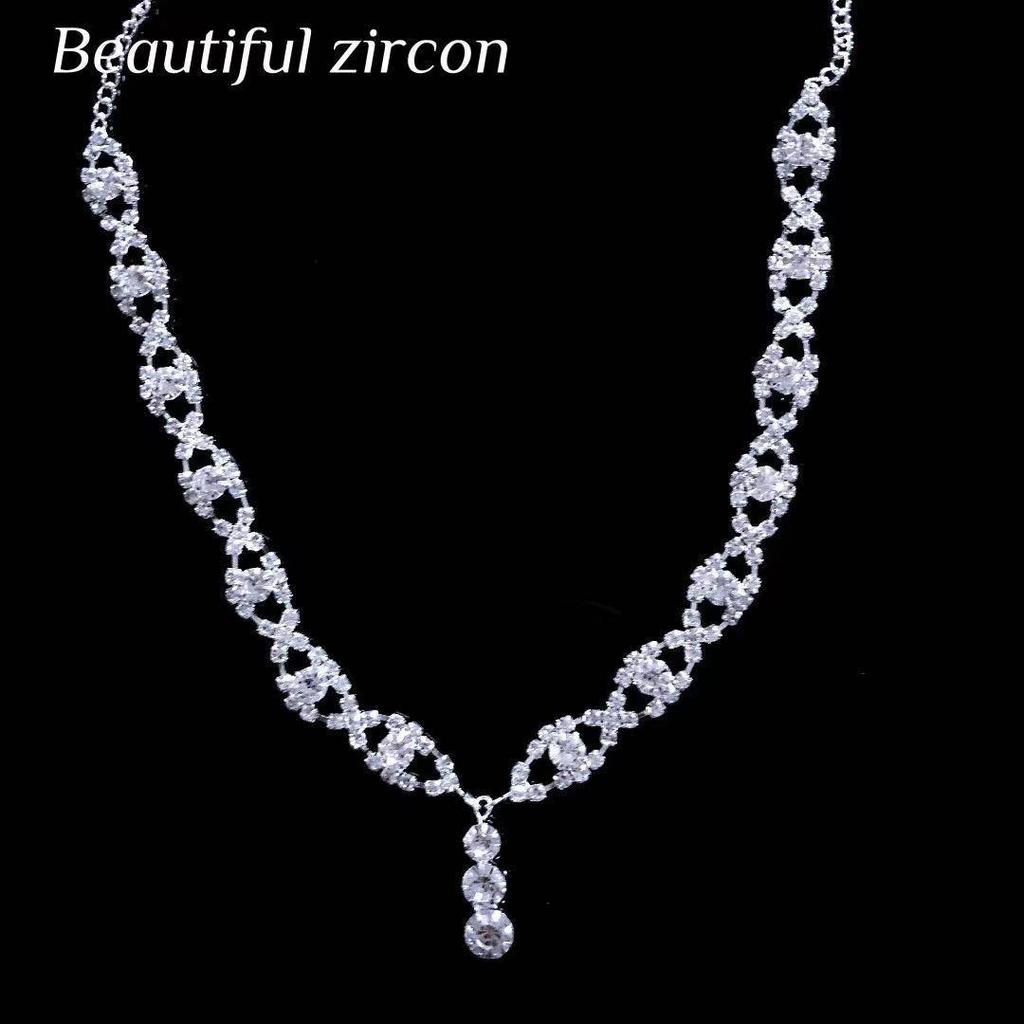 Elegant Rhinestone Bridal Forehead Chain Headband