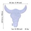 Animal for Head Silicone Mold Wall Pendant Decor Resin Casting Mold Bull for Head Coaster Epoxy Casting Mold Home Decor