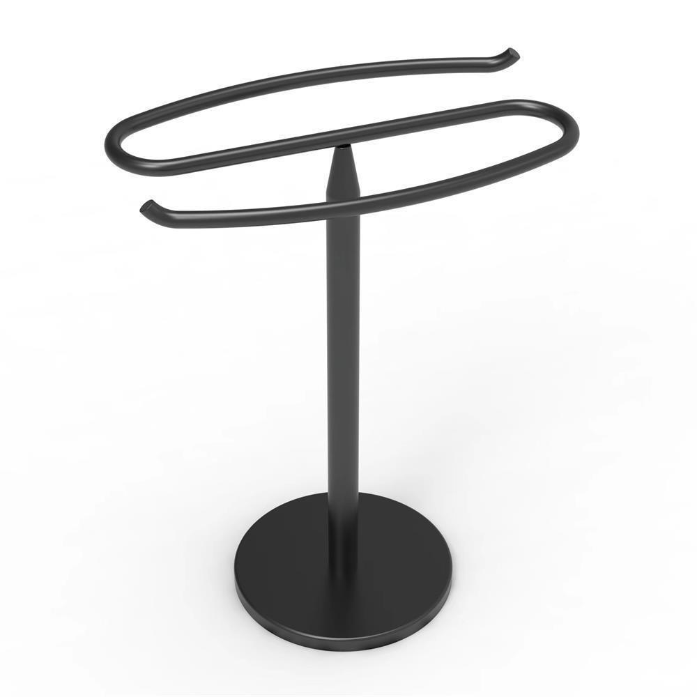 Suport Metalic de Blat pentru Prosoape de Mână, Suport Față-Verso pentru Prosoape de Mână și Prosoape Mici pentru Oaspeți pentru Baie și Toaletă, Suport de Blat pentru Prosoape pentru Baie