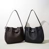Bucket bag, early spring leather commuter bag, Kelly bag, mother bag, retro shoulder oblique span bag, leisure bag.