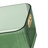Vanity Transparent Desktop Storage Basket Green Multipurpose Desktop Organizer Space-Saving Rectangular Storage Basket Bathroom