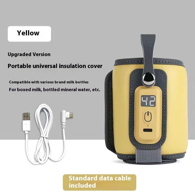 Baby soaking milk out portable milk thermostat USB heating thermostat milk regulator bottle insulation cover