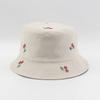 Jarní a letní bavlněný klobouk typu bucket hat s potiskem, rybářský klobouk, venkovní cestovní klobouk, sluneční klobouk pro muže a ženy 208