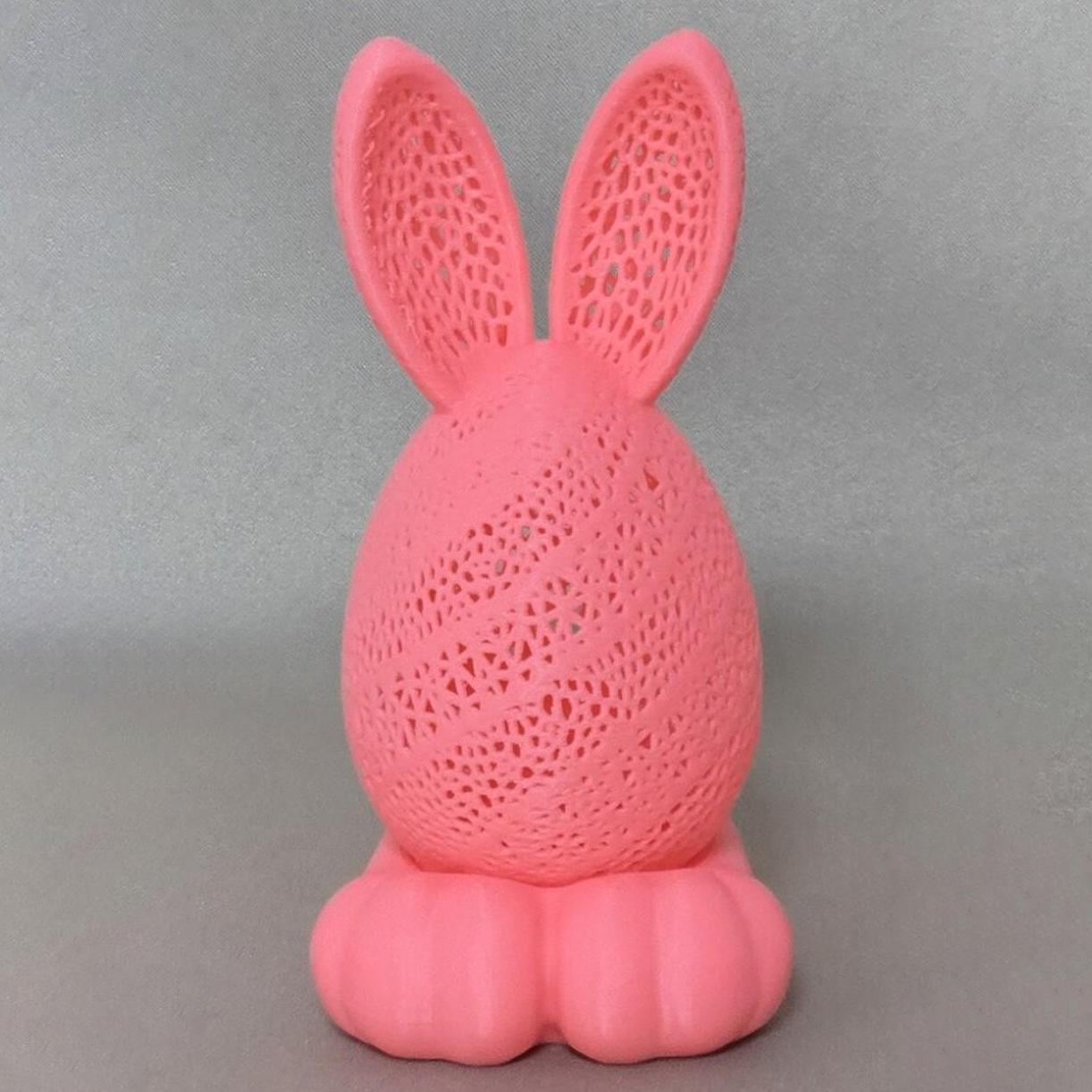 

3D printing Easter popular rabbit candle holder decoration creative night light festival decoration 7.5x14cm&1Pc розовый