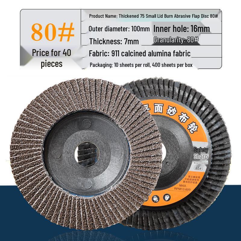 Flap Disc for Angle Grinder, Metal & Stainless Steel Polishing, Thousand Leaf Sanding Wheel