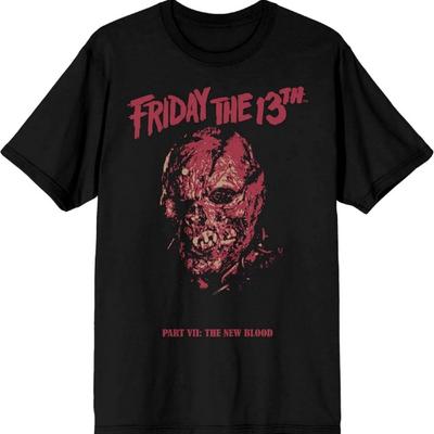 Bioworld Freitag der 13. New Blood Jason Unmaskiert Herren Schwarzes T-Shirt