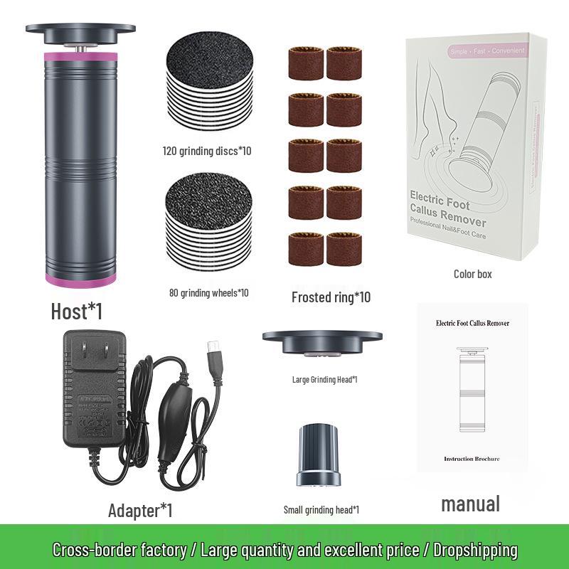 Portable Electric Foot Grinder & Dead Skin Remover for Home and Salon Use - Perfect for Foot Care and Nail Treatment