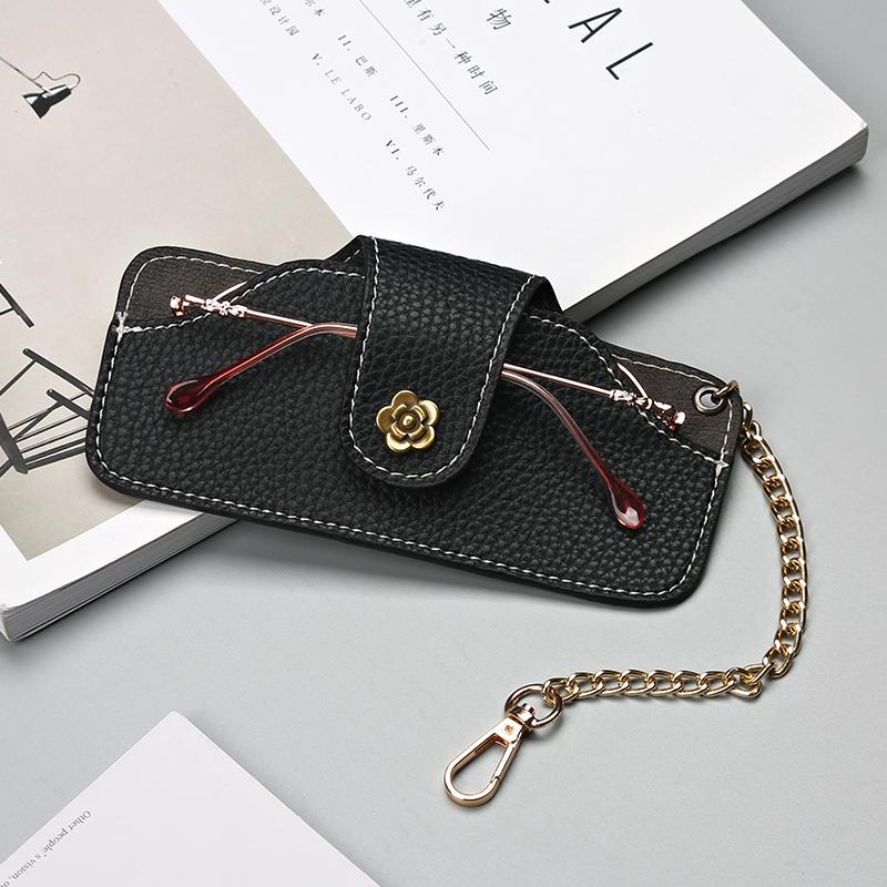 New Trend Eyewear Cases Cover for Sunglasses Women's Eyeglasses Case Men Reading Glasses Box with Metal Buckle Eyewear Cases