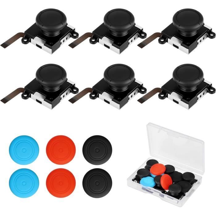Pièces De Remplacement - EEEKit 6PCS - Joysticks Analogiques - Compatibles Switch - Capuchons En Silicone