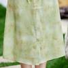 Pastel Summer Round Neck Chiffon A-Line Dress