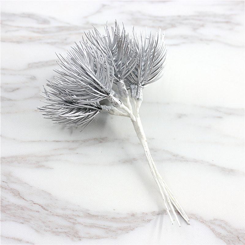 Fake Branches Simulati Leaf Wedding Props Home Artificial Landscaping Pine Needle Berry Hang Frost Flower Tree Branches Leaves