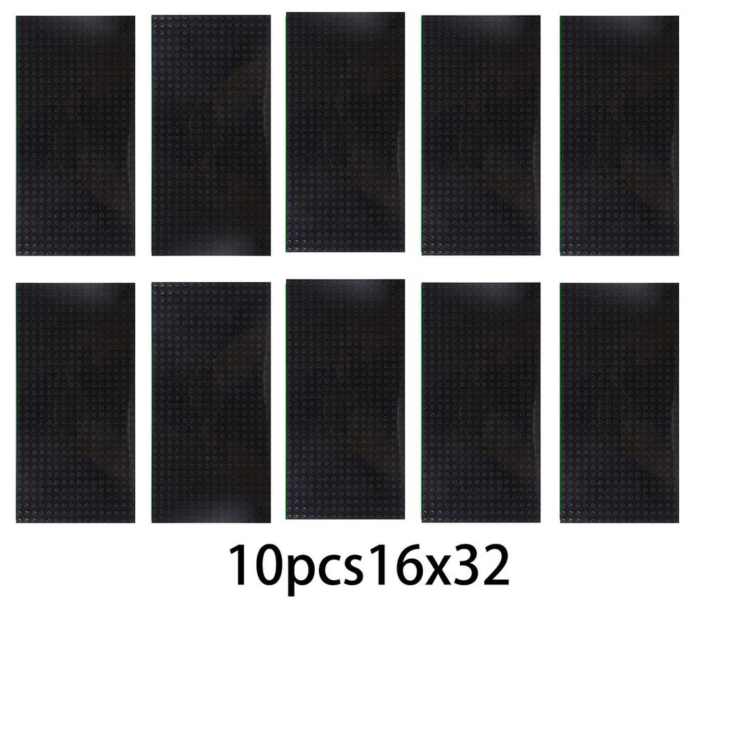 Perfect for play and displaying building block creations the 10 pieces with 16x32 holes are ideal for grass surfaces.