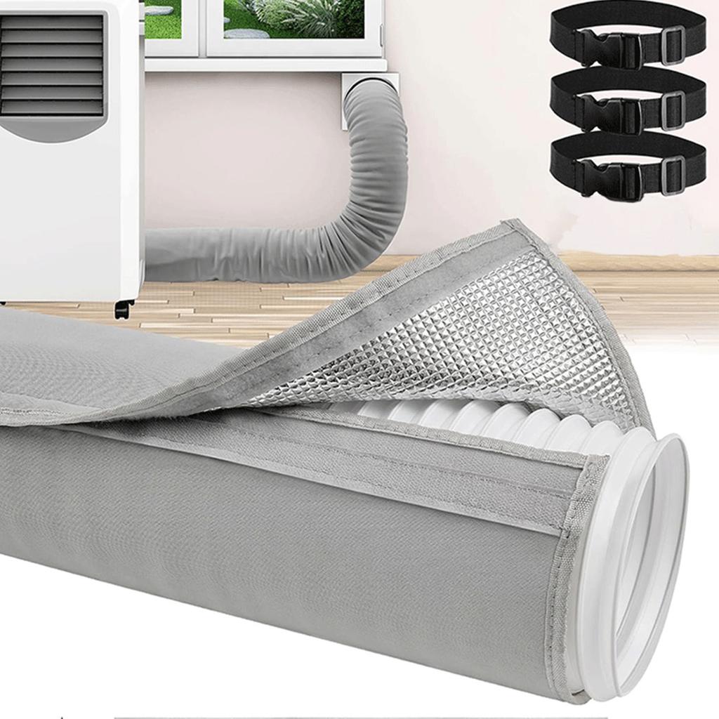 Tubo Isolante Portatile Lavabile per Condizionatore d'Aria Facile Installazione Protezione Tubo Manicotto Isolante per Tubo