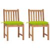 VidaXL Set of 2 Garden Chairs with Cushions, Patio Seats, Dining Chairs, Outdoor Patio Furniture, 3062942
