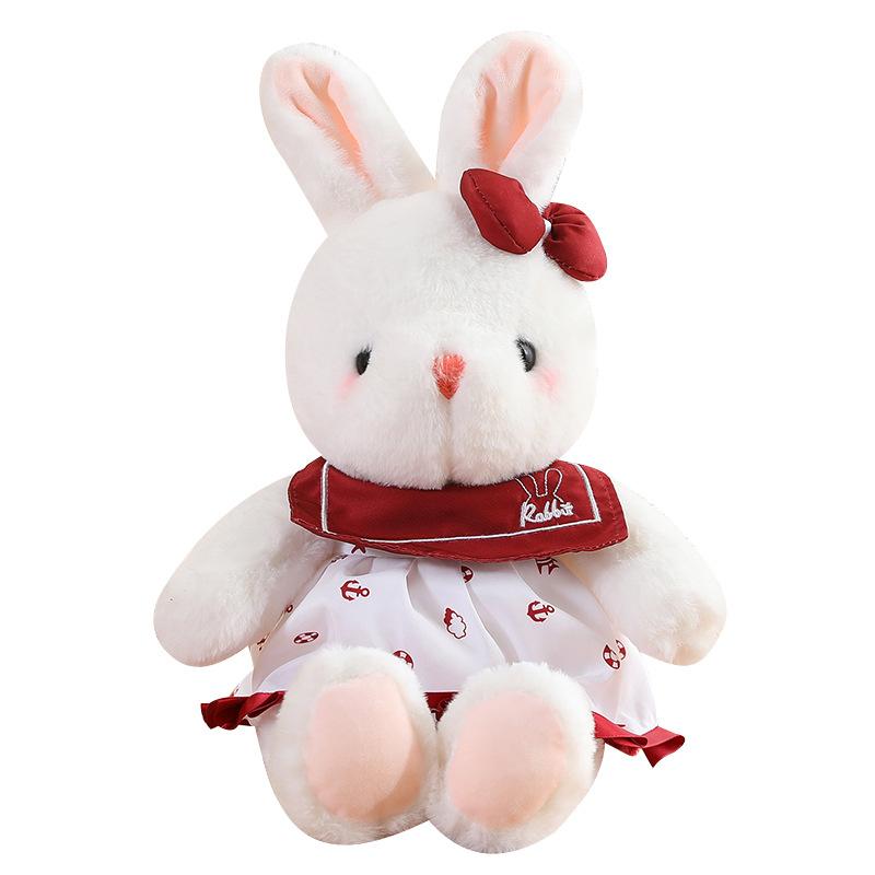 Cute Rabbit Rabbit Doll Plush Toy Rabbit Girl Birthday Gift Grab Machine Gift Doll Doll White Rabbit