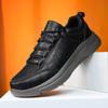 Autumn and Winter Men's Leather Casual Shoes, Men's Business Formal Shoes, Black Men's Comfortable Walking Shoes, Sports Shoes