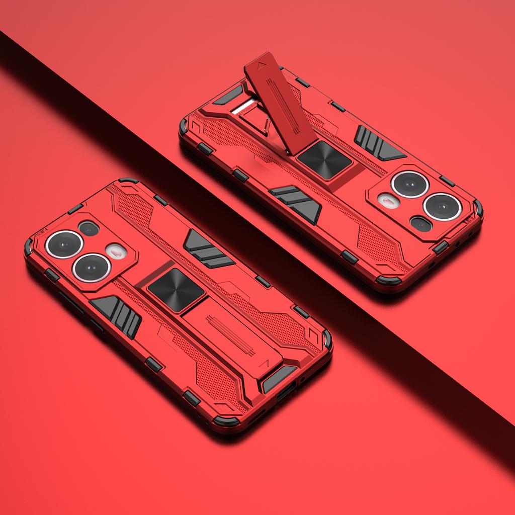 For Oppo Reno13 Pro 5G Case PC + TPU Shockproof Phone Cover with Kickstand