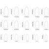 Short Almond Christmas False Nail with Bowknot Designs French Tips Press On Nail Artificial Nail for Women 24 Pcs