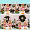 Adorable Cartoon Gingerbread Man Figurine Charming Holiday Decoration For Christmas