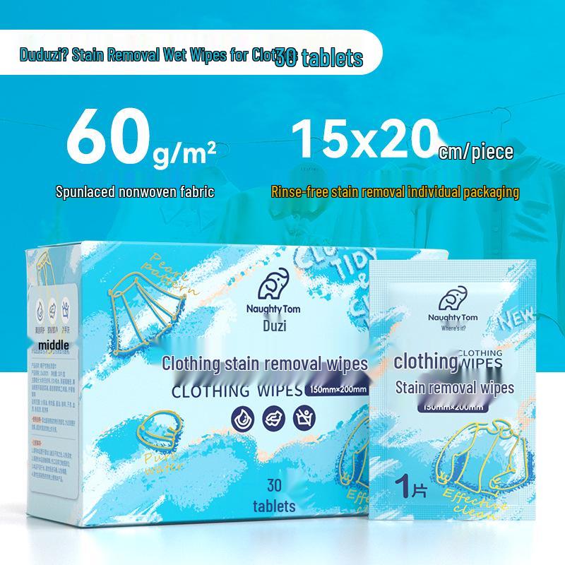 Portable Waterless Cleaning Wipes for Clothes and White Shoes