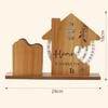 Round Rotating Calendar Wooden Creative Calendar  Home Office Desktop Decoration