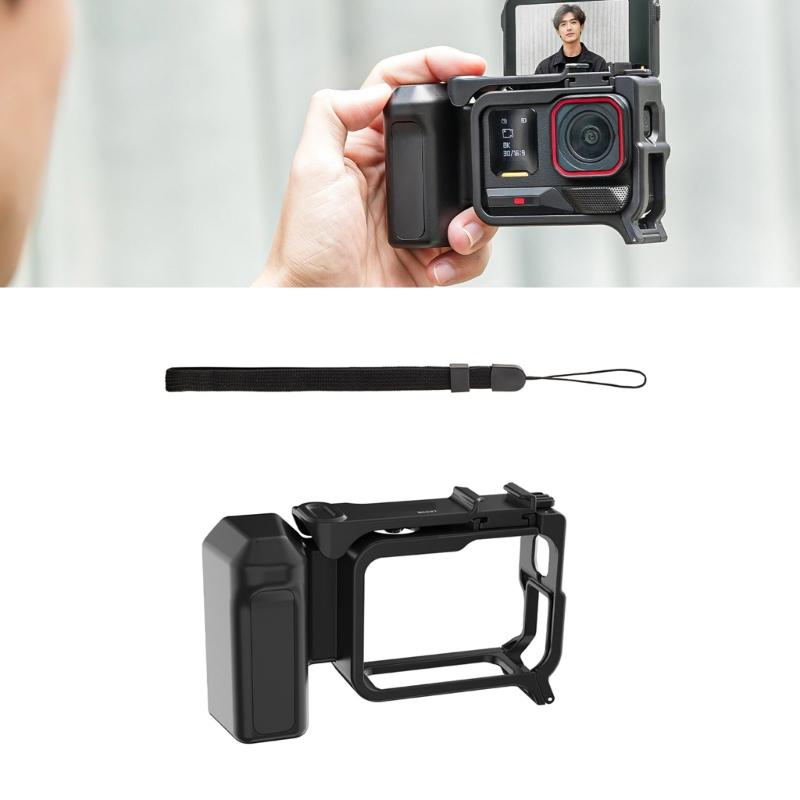 Portable Camera Stabilizer Handle Featuring Detachable Design And AntiDrop Wrist Strap Compatible for Pro2/1 Cameras