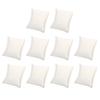 Bracelet Watch PU Leather Jewelry Display Bangle Cushion for Display and 90mm X 10 Pieces Pillow, Pillow, Storage, 80mm, White,