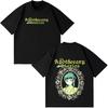 Unisex Retro T‑shirt Printed with Maomao Patterns from the Anime The Apothecary Diaries, Summer Short Sleeve Loose Casual Top