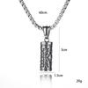 European and American Titanium Steel Necklace Men's Hip Hop Bounce Di Mantra Pendant Pendant ,A Gift for My Boyfriend