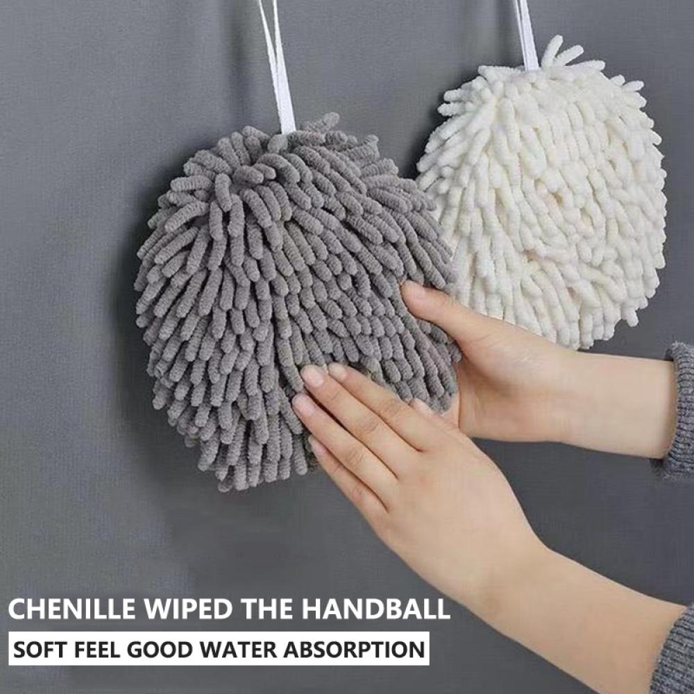 Cheap New Absorbent Hand Towel Ball with Hanging Loops QuickDrying