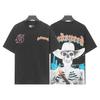 Maglietta da basket unisex con teschio e band rock: Nuova Tendenza Americana GODS Manica Corta