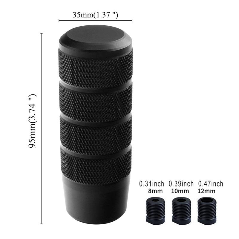 95MM Non-Slip Gear Shift Knob Manual Transmission Aluminum knurled Shifter Lever Knob Shifter Lever Knob Auto Accessories