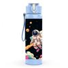 1PC Astronaut Space Shuttle Planet Pattern 750ml Color Plastic Sports Water Bottle Leakproof Flip Straw Lid Suitable for Sports Office Home Use
