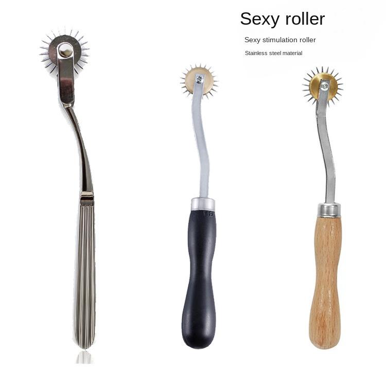 Stainless Steel Pinwheel Needles Wheel Roller Submissive Fetish Sex Adult Sex Toys Nipple Clitoris BDSM