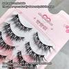 3D Silk Fiber Eyelash Extension Thick Cross Voluminous Lashes Woman's Fashion False Eyelashes