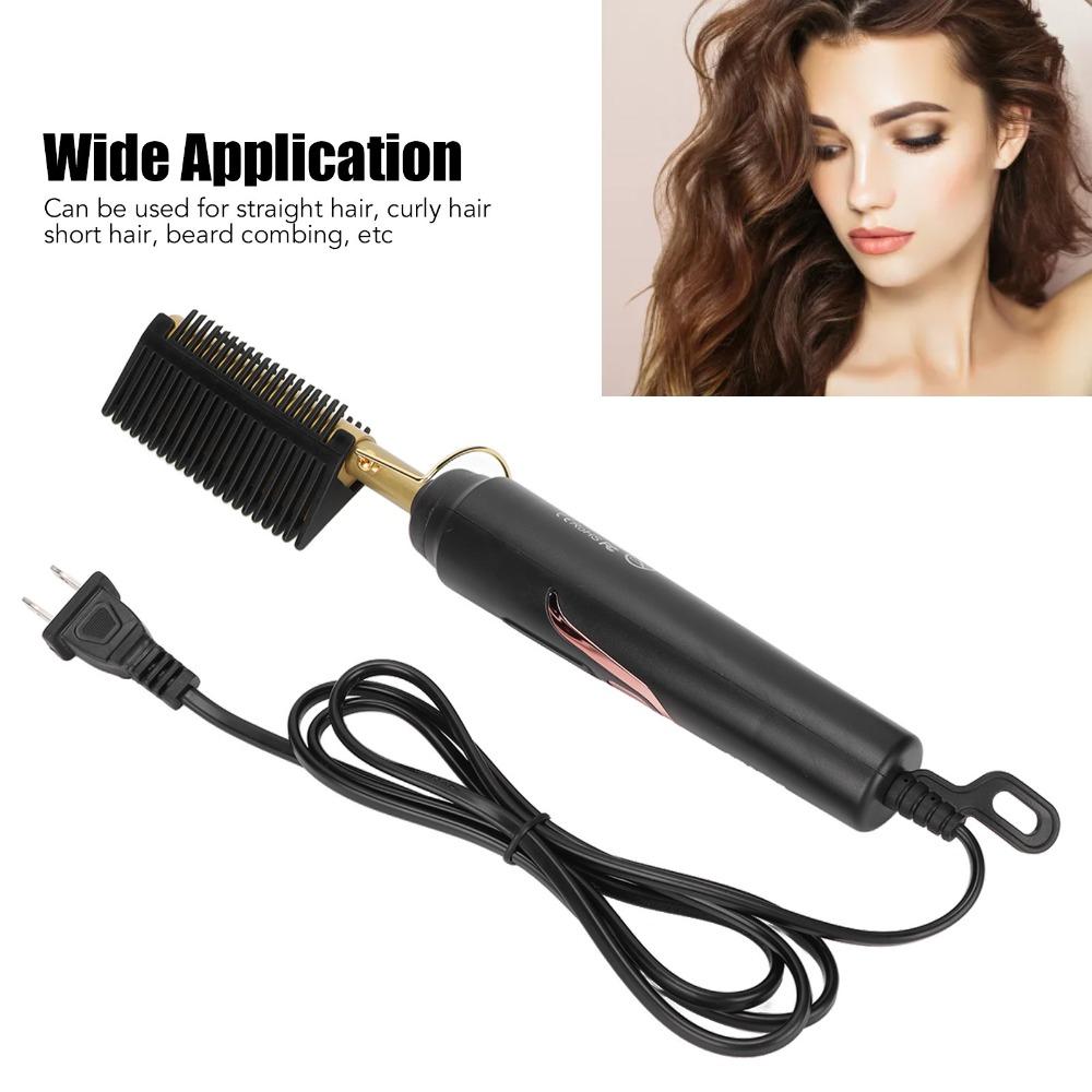 Electric Electric Hair Straightening Comb Quick Heating Electric Hair Styling Comb For Men Women