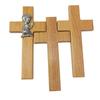 Wooden Wall Crucifix Cross Elegant Home Decorations Item Rustic Cross Pendant for Room Decoration and Entrance