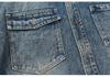 Heavyweight Retro Japanese Long Sleeve Denim Shirt with Double Pockets