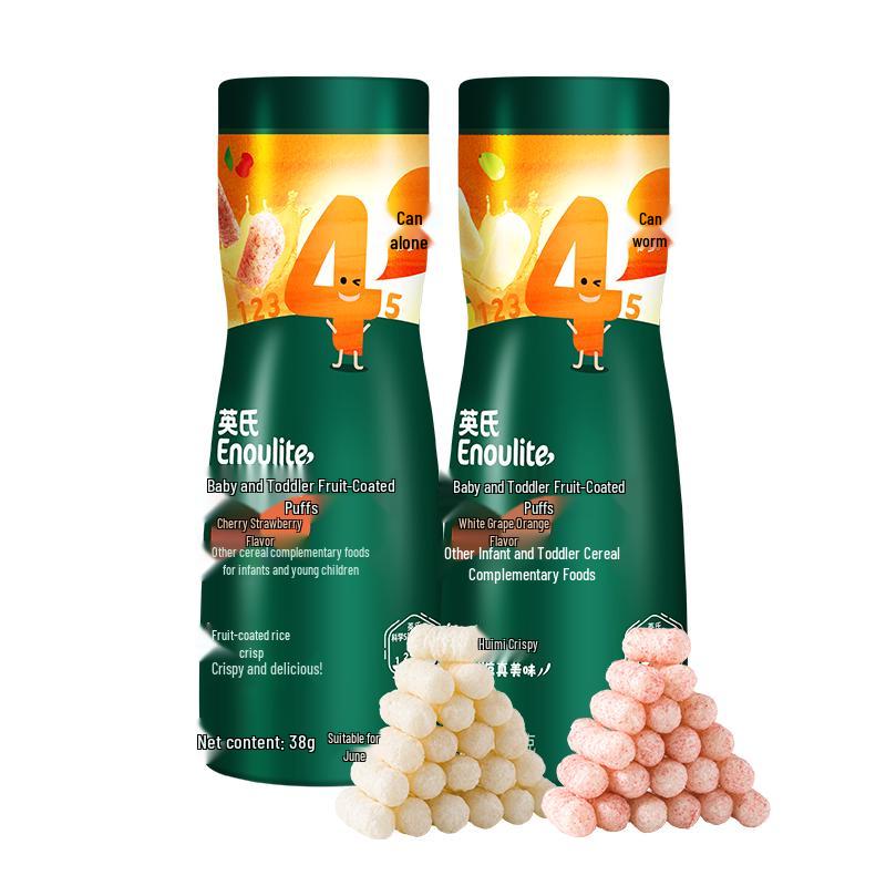 Engnice Infant Cherry Strawberry Fruit Puffs