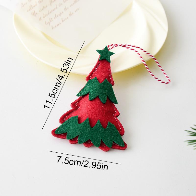 1PC Mini Santa Snowman Decorations Home Felt Holiday Decor Hanging Ornaments Party Multiple Options Available