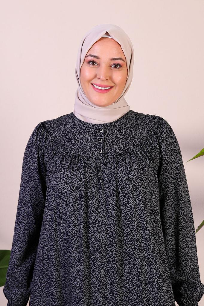 Damen-Kleid in großen Größen, lang, Übergröße, Mutterkleid, Sommer-Hijab-Kleidung