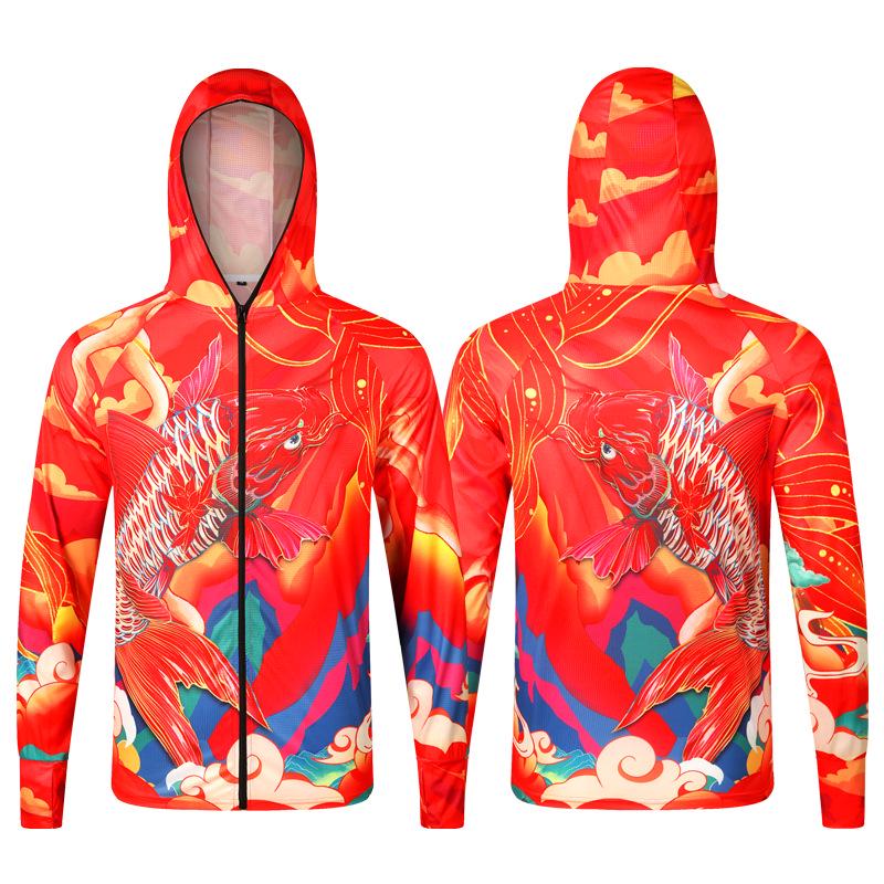 Men's Lightweight Summer Fishing Hoodie - Breathable, Sun Protection, Anti-Mosquito Long Sleeve Outdoor Apparel